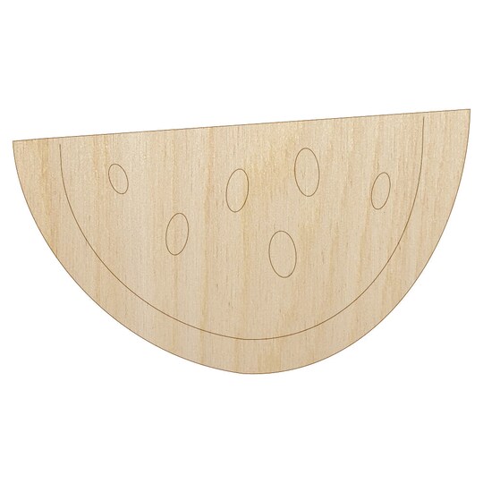 Sniggle Sloth; Watermelon Fruit Slice Unfinished Wood Shape Piece Cutout for DIY Craft Projects; Category:Words & Shapes; Image:1